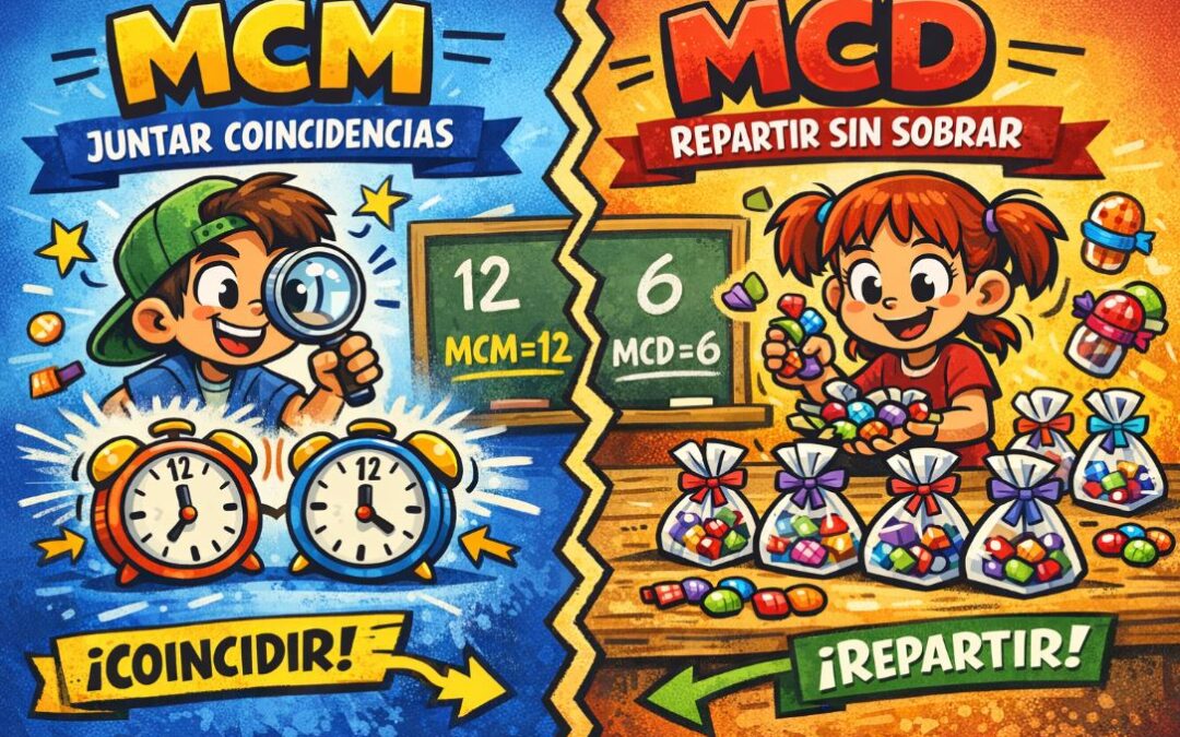 Enseñar MCM y MCD sin sufrir (ni hacer sufrir)